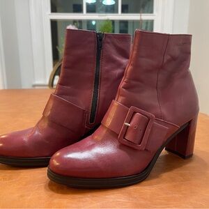 Wonders Brand Burgundy Ankle Boots